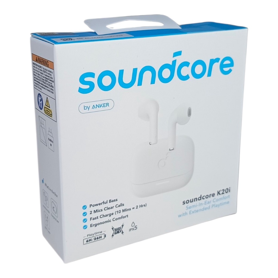 Anker Soundcore K20i True Wireless Bluetooth Earbuds-White