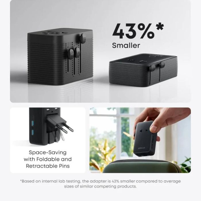 Anker Nano 20W 5 in 1 Universal Travel Adapter
