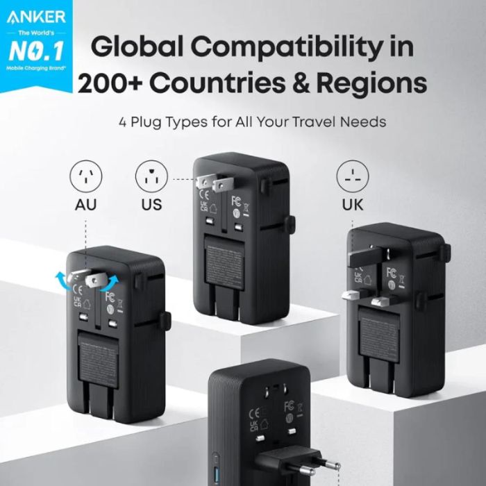 Anker Nano 20W 5 in 1 Universal Travel Adapter