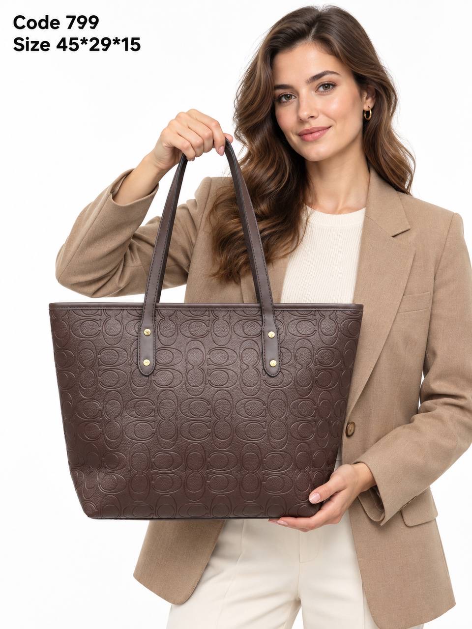 Coach Gallery Tote In Debossed Signature Leather