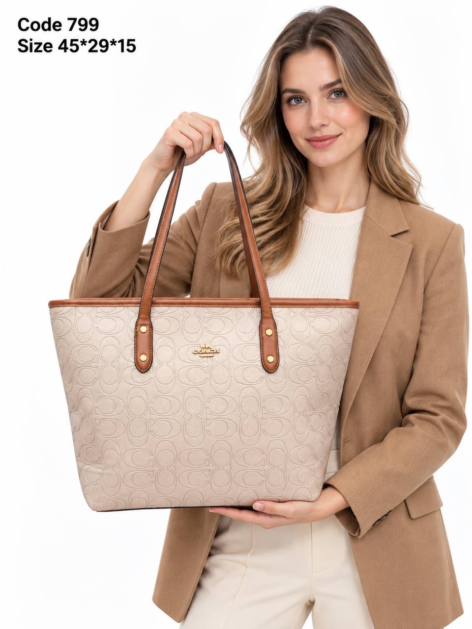 Coach Gallery Tote In Debossed Signature Leather