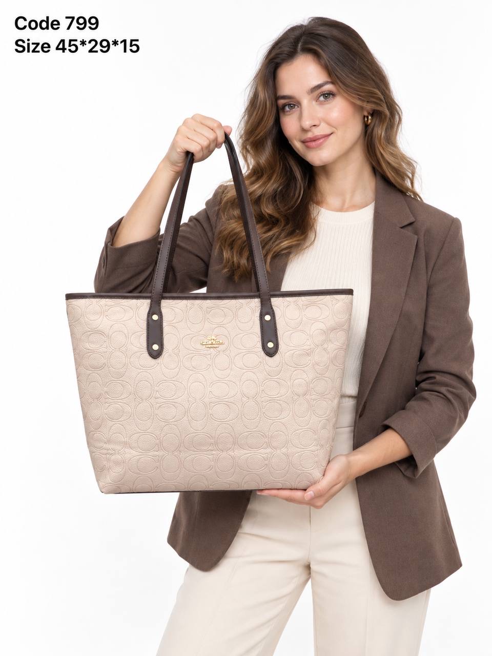 Coach Gallery Tote In Debossed Signature Leather