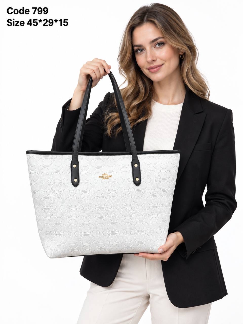 Coach Gallery Tote In Debossed Signature Leather