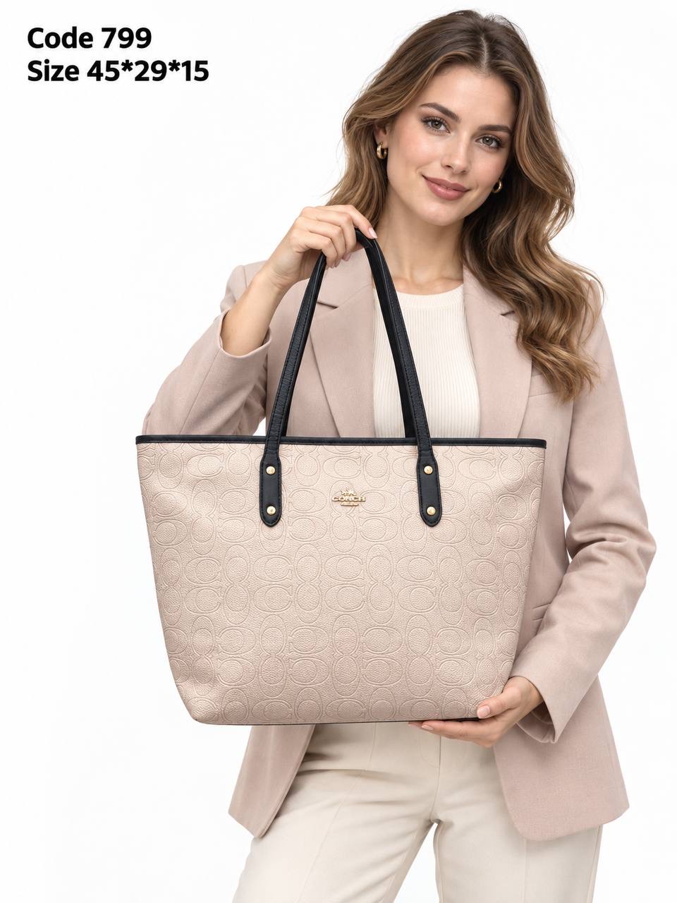 Coach Gallery Tote In Debossed Signature Leather