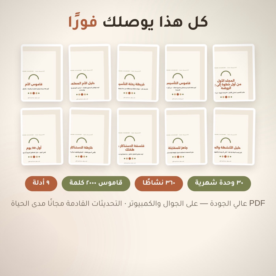 محتويات المجموعة: المجلد الأول وتسعة أدلة