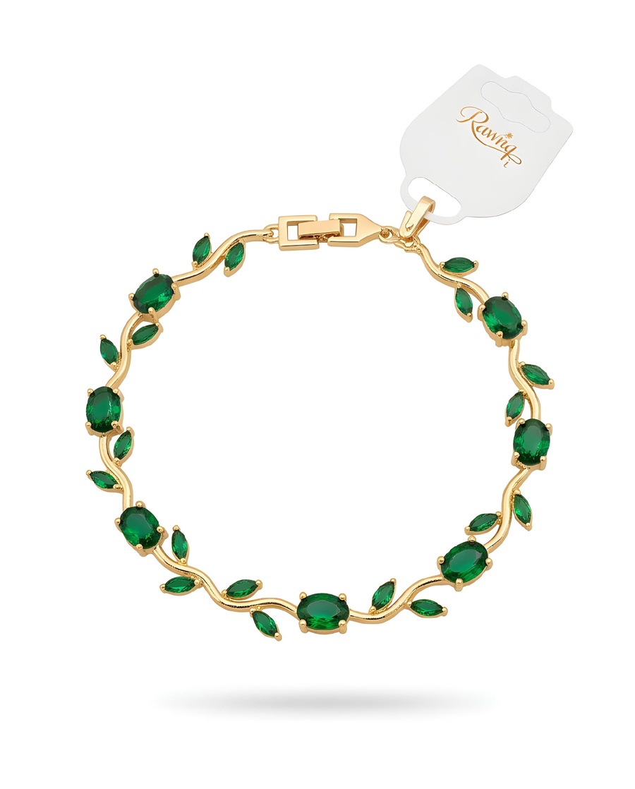 RAWNQ Stainless Steel Tulip Bracelet for Women Green