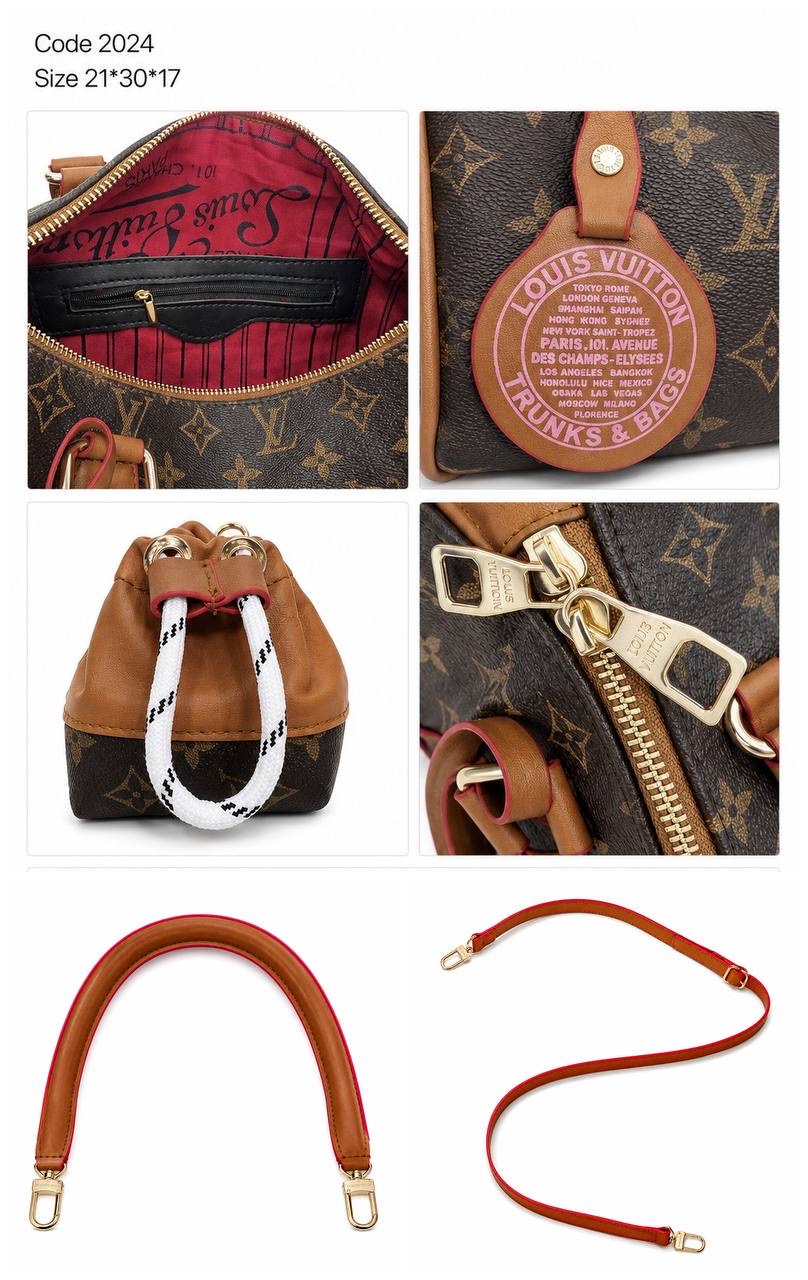 Louis Vuitton Speedy Bandoulière 30 Monogram & Damier with Pouch