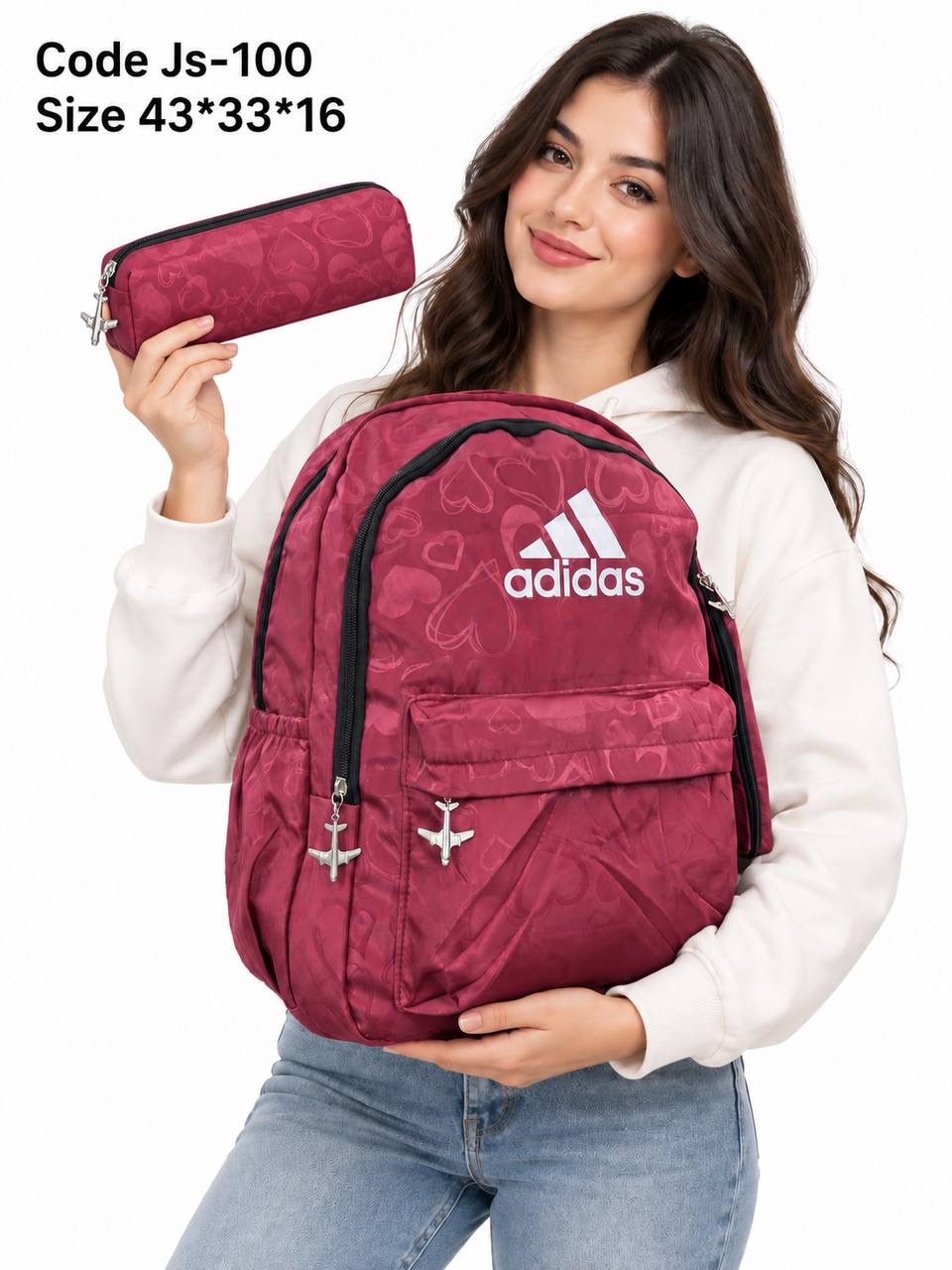 Multi-Brand Waterproof Everyday School & Travel Backpack With Matching Pencil Case