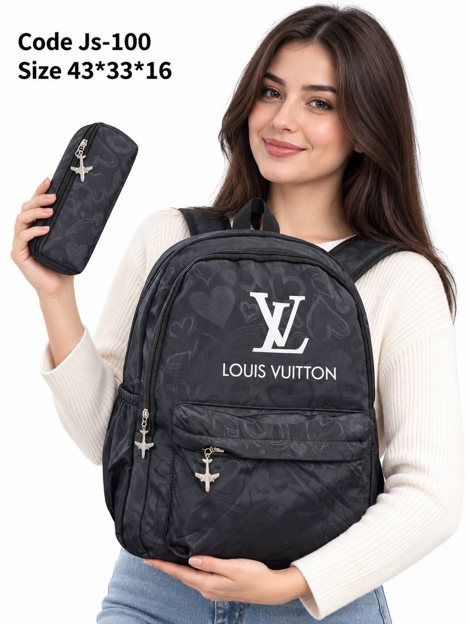 Multi-Brand Waterproof Everyday School & Travel Backpack With Matching Pencil Case