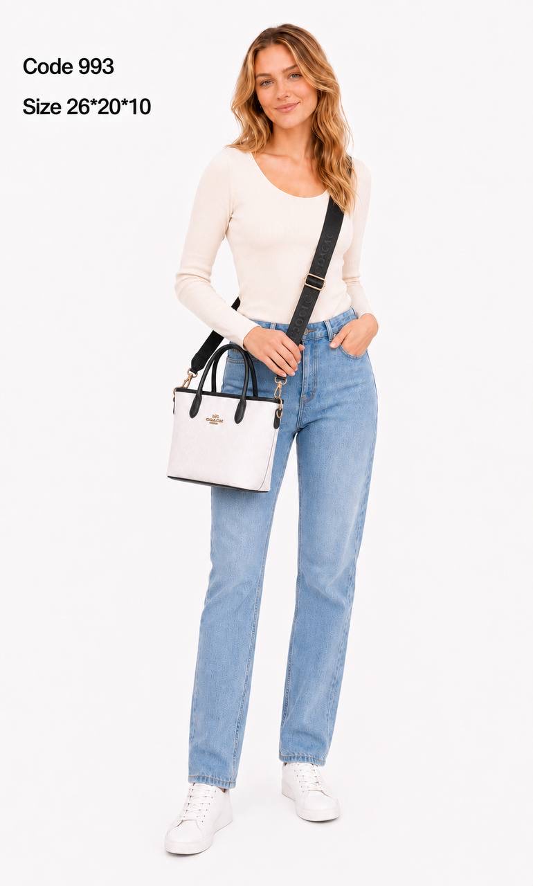 Coach Mini City Tote In Signature Coated Canvas