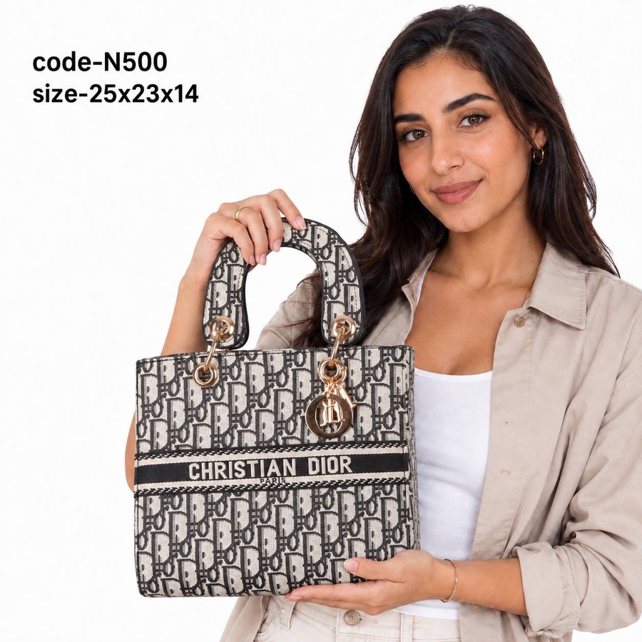 Lady D-Lite Medium Bag In Dior Oblique Embroidery