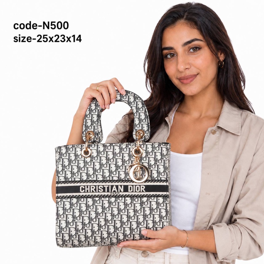 Lady D-Lite Medium Bag In Dior Oblique Embroidery