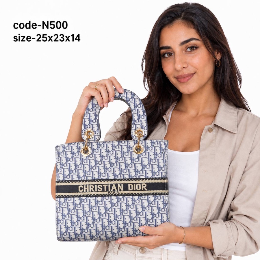 Lady D-Lite Medium Bag In Dior Oblique Embroidery