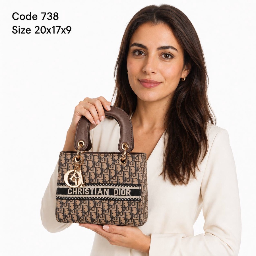 Lady D-Lite Mini Bag In Dior Oblique Embroidery