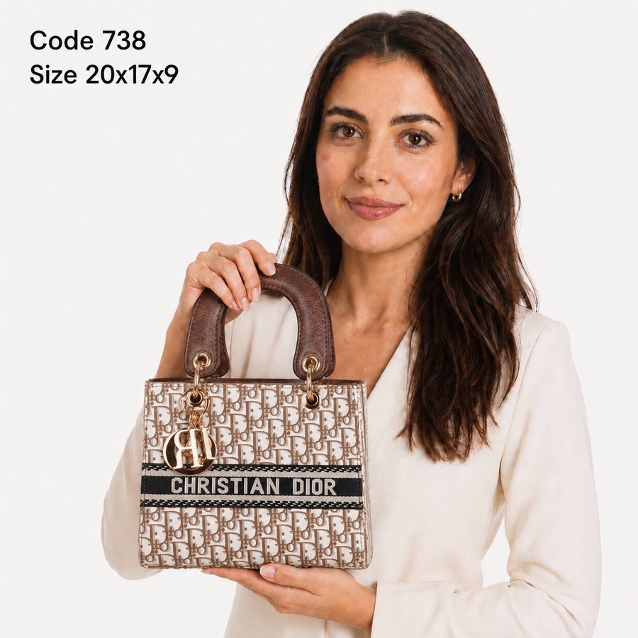 Lady D-Lite Mini Bag In Dior Oblique Embroidery