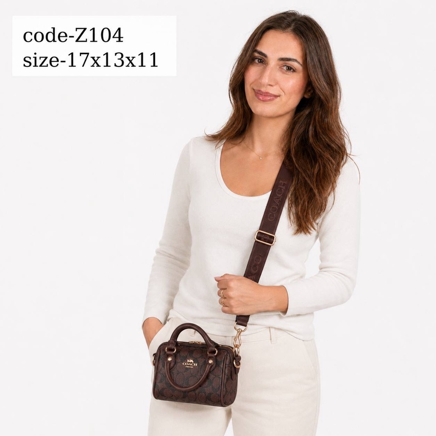 Coach Micro Rowan File Crossbody Bag In Signature Canvas