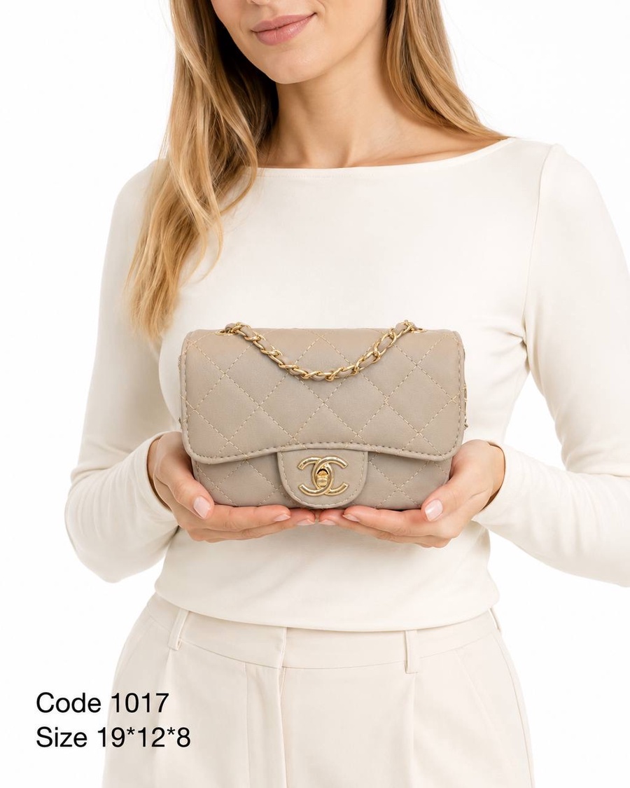 Chanel Classic Mini Flap Bag Quilted Leather With Braided Chain