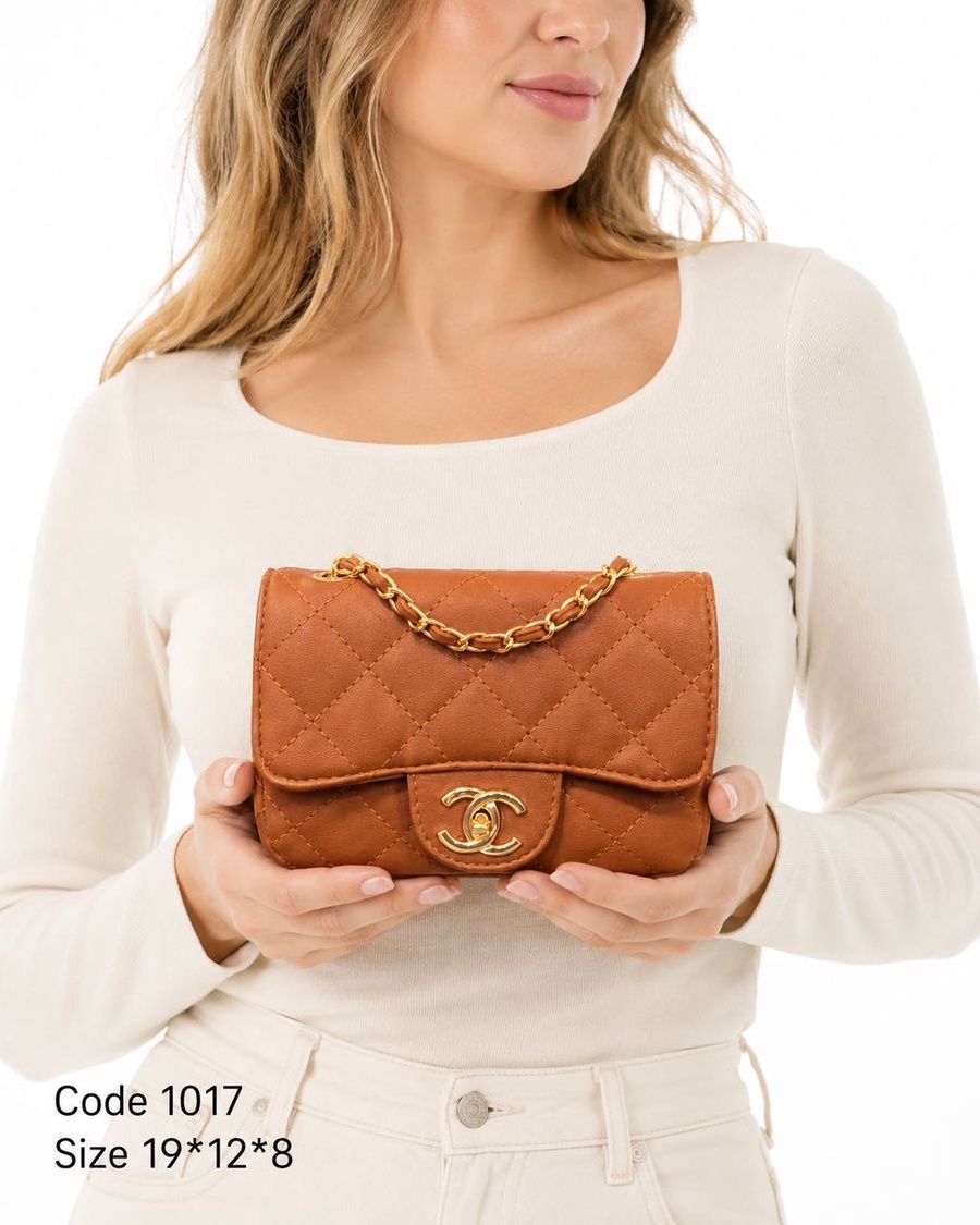 Chanel Classic Mini Flap Bag Quilted Leather With Braided Chain
