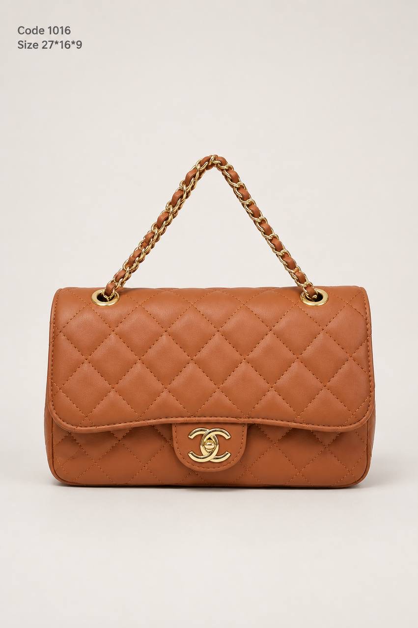 Chanel Classic Medium Double Flap Bag Quilted Leather With Braided Chain
