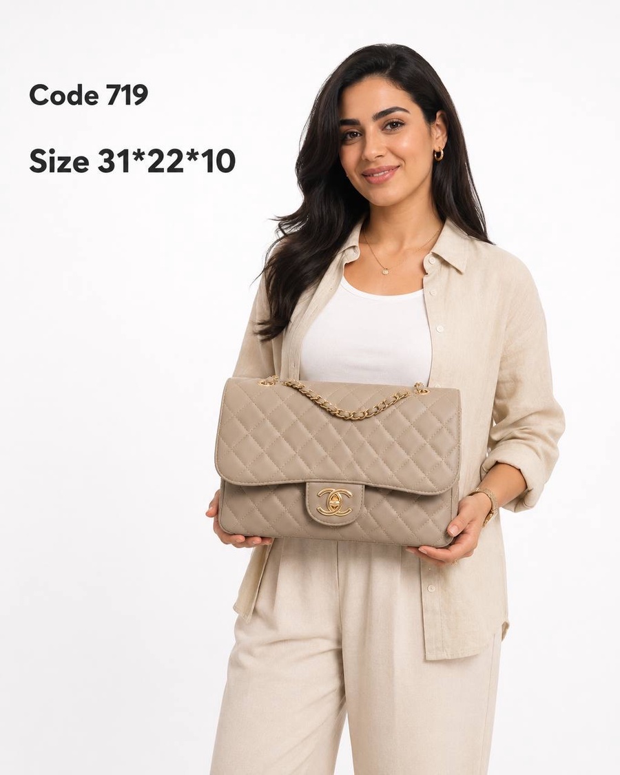 Chanel Classic Jumbo Double Flap Bag Quilted Leather With Braided Chain
