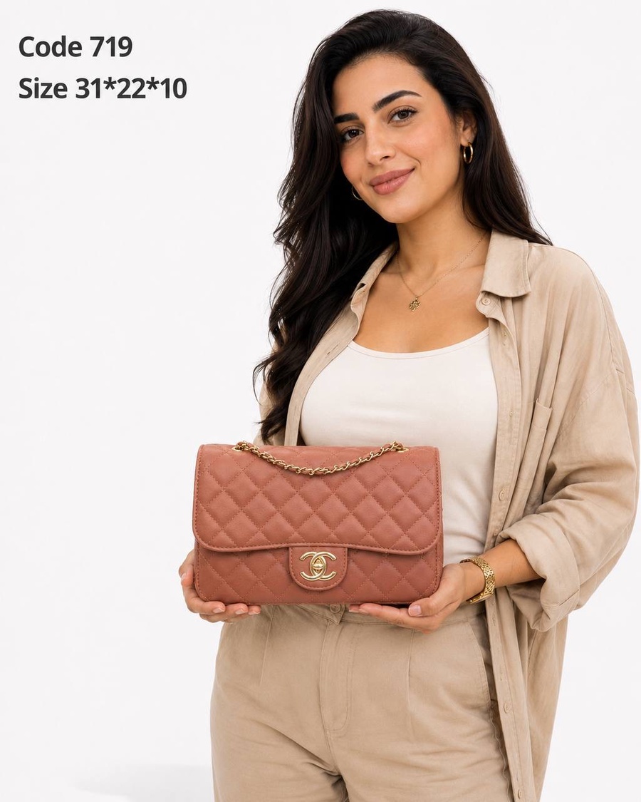 Chanel Classic Jumbo Double Flap Bag Quilted Leather With Braided Chain