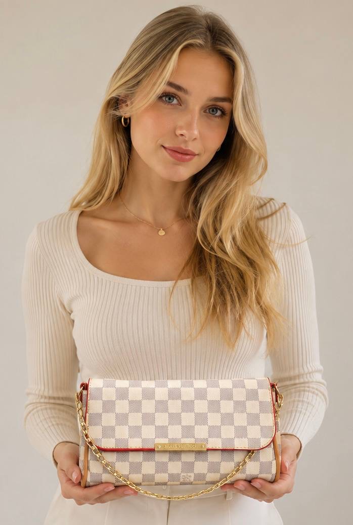 Louis Vuitton Favorite MM Monogram & Damier Crossbody Clutch