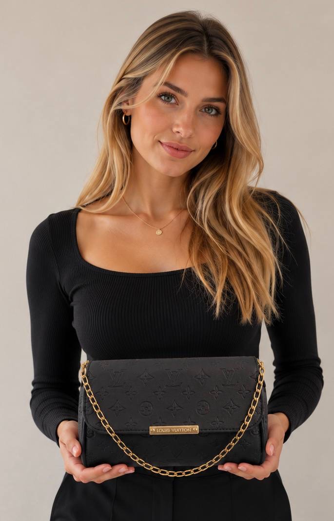 Louis Vuitton Favorite MM Monogram & Damier Crossbody Clutch