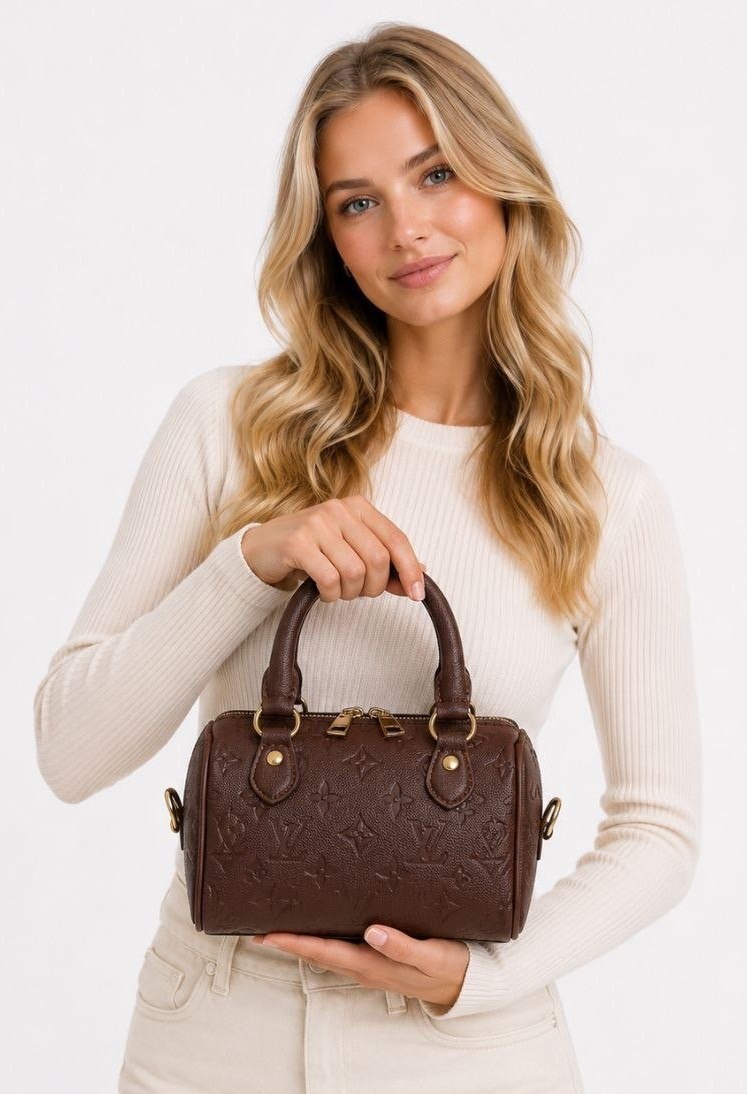 Louis Vuitton Speedy Bandoulière 20 Empreinte Leather With Extended Double Zip