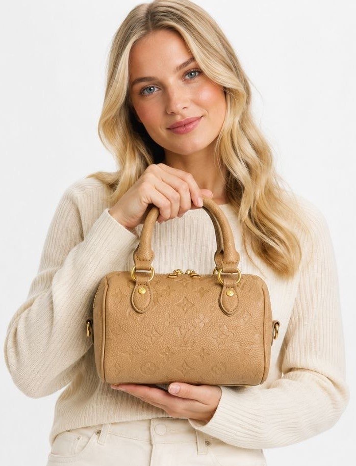 Louis Vuitton Speedy Bandoulière 20 Empreinte Leather With Extended Double Zip