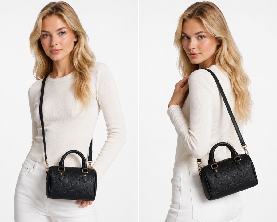 Louis Vuitton Speedy Bandoulière 20 Empreinte Leather With Extended Double Zip