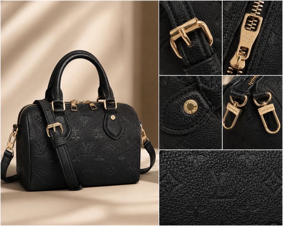 Louis Vuitton Speedy Bandoulière 20 Empreinte Leather With Extended Double Zip
