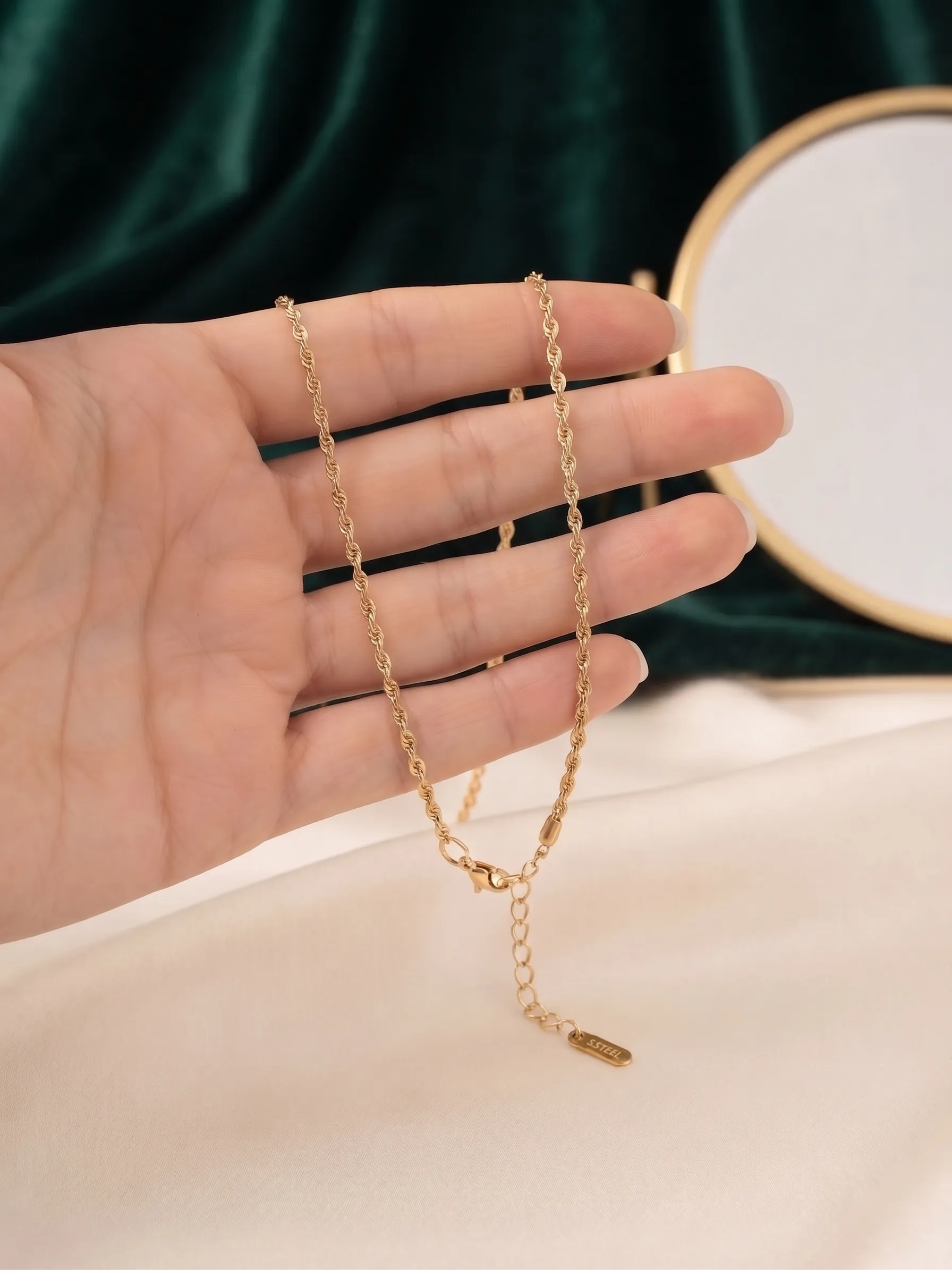 Golden Rope Neckalce