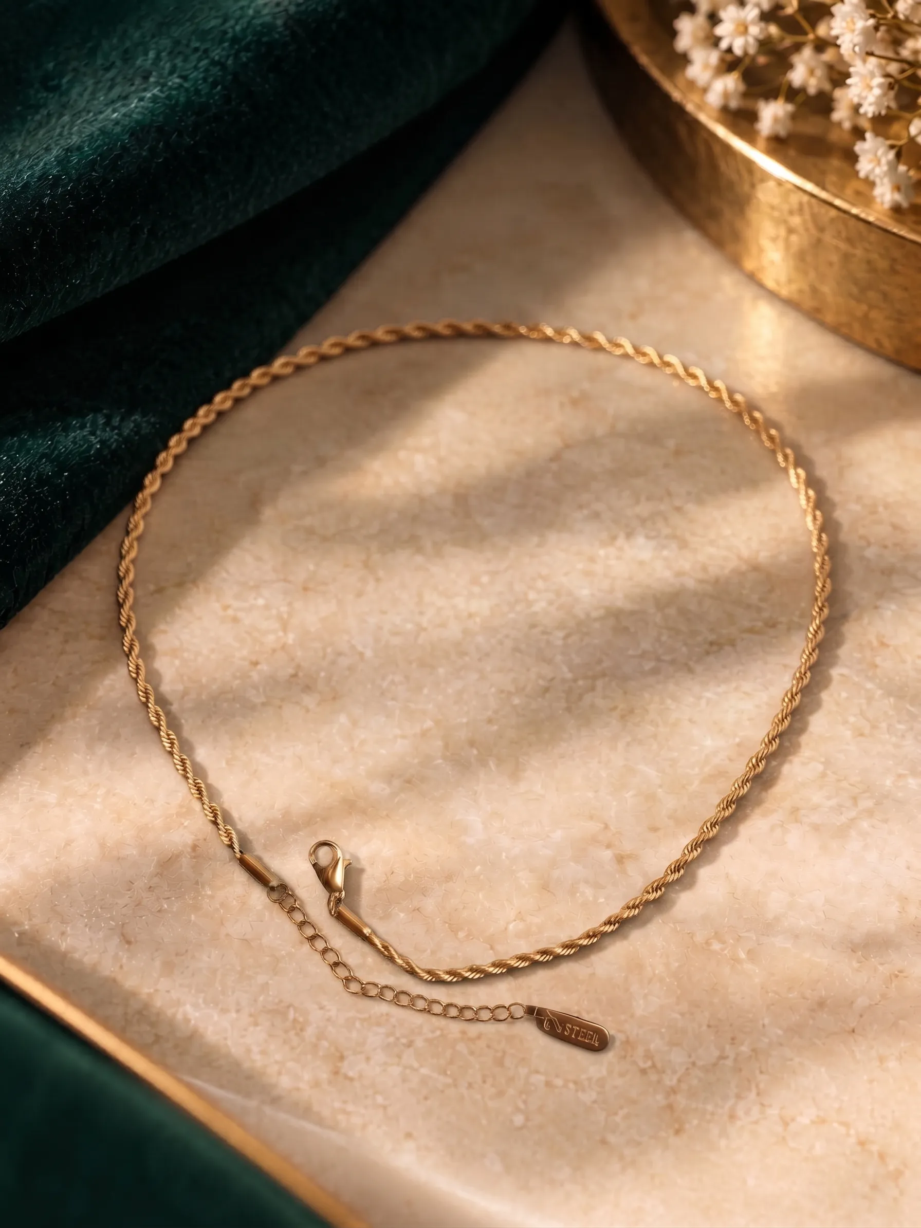 Golden Rope Neckalce