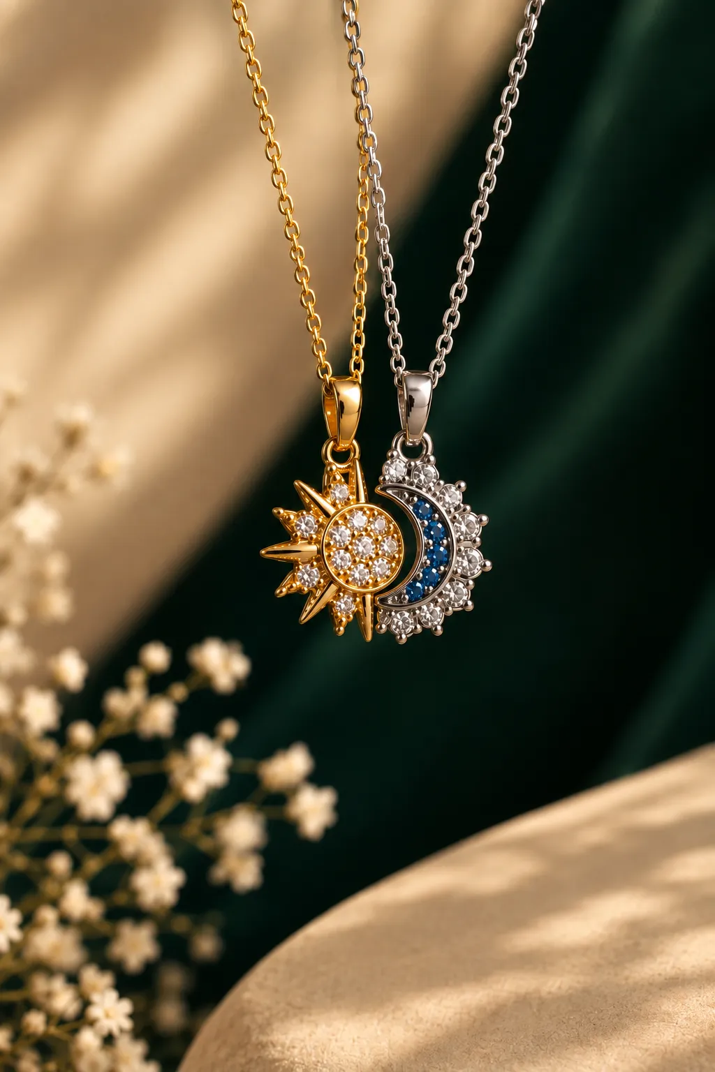 Sun and Moon Necklace