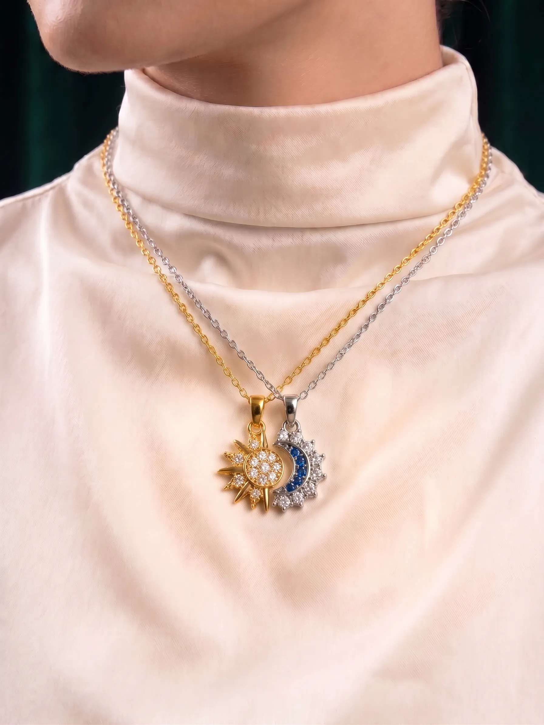 Sun and Moon Necklace