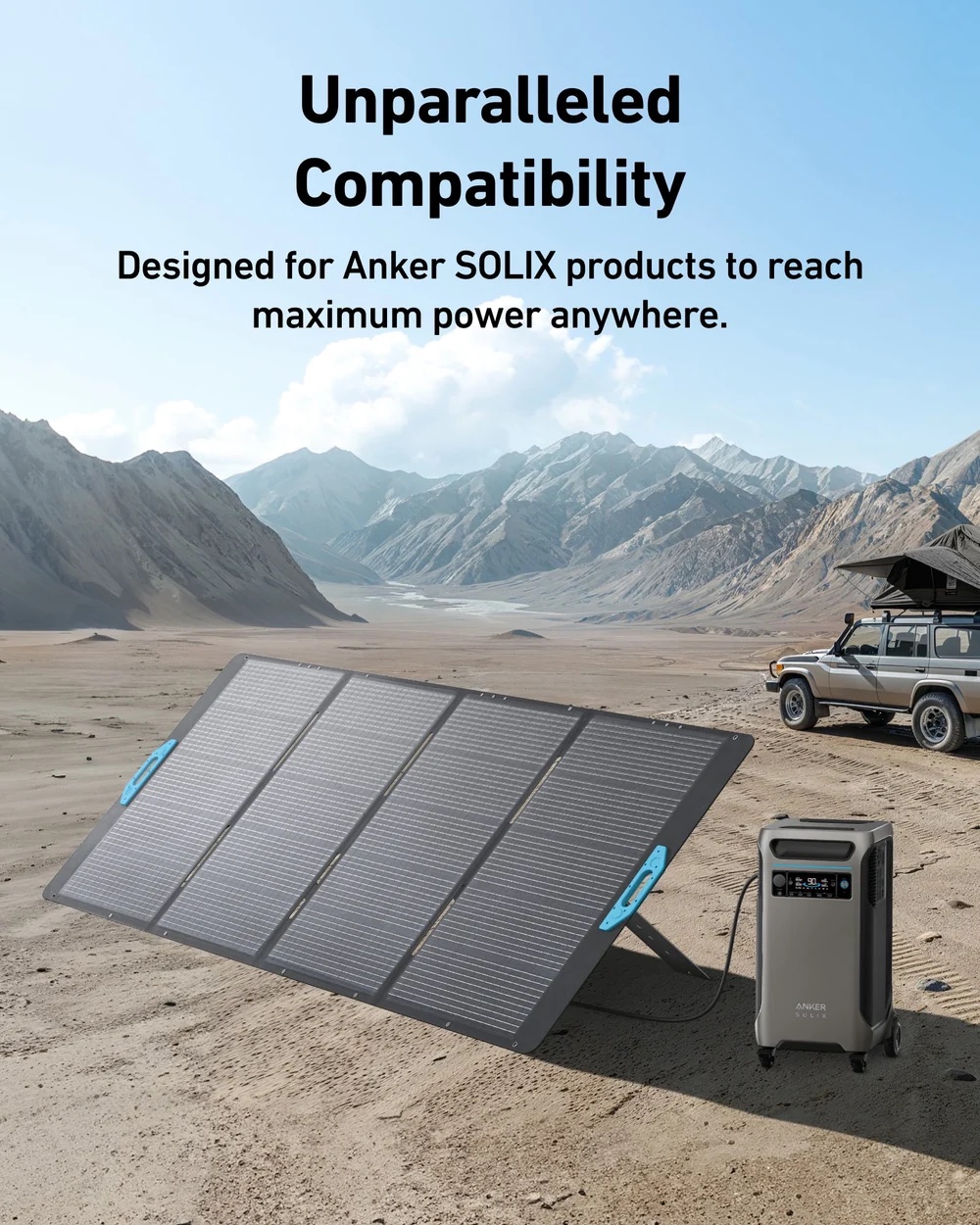 Anker SOLIX PS400 – لوح طاقة شمسية محمول 400W