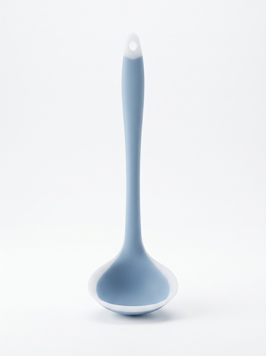 Purple Silicone Soup Ladle – Kitchen Serving and Cooking Spoon