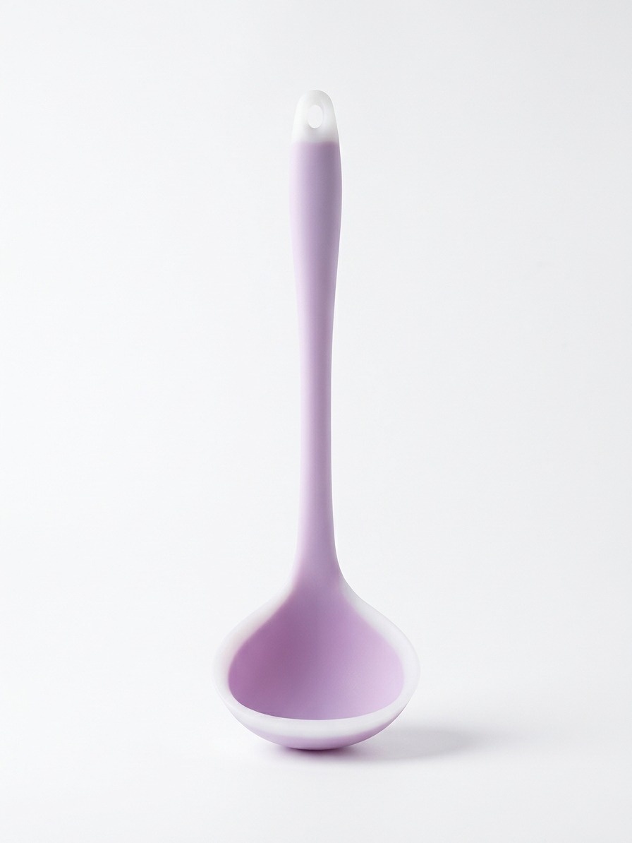 Purple Silicone Soup Ladle – Kitchen Serving and Cooking Spoon
