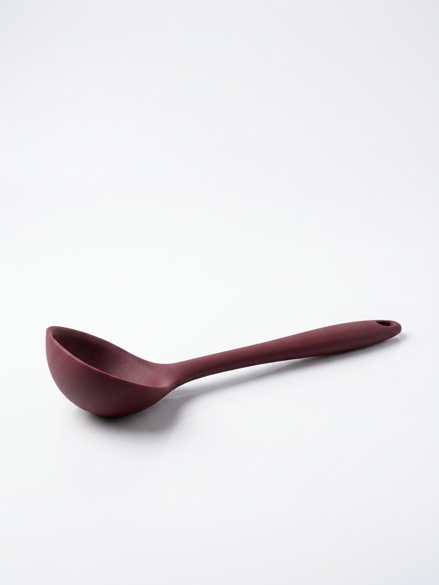 Purple Silicone Soup Ladle – Kitchen Serving and Cooking Spoon