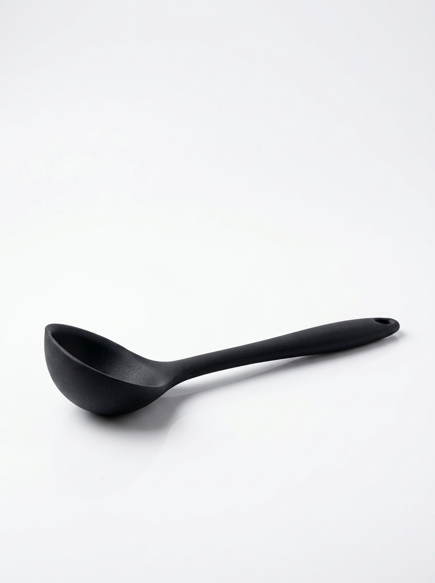 Purple Silicone Soup Ladle – Kitchen Serving and Cooking Spoon