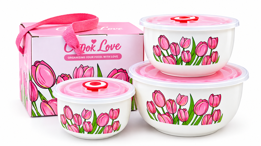 3-Piece Food Storage Container Set with Lids