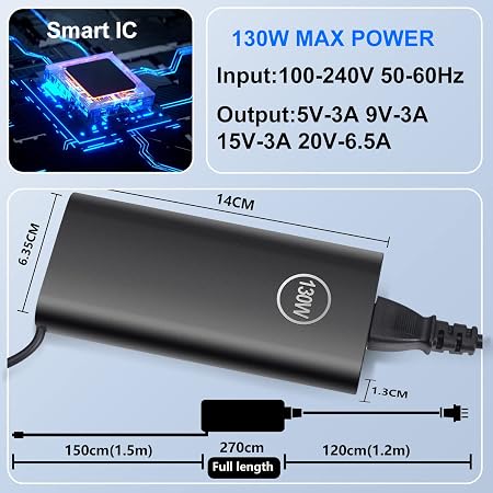  DELL 130W type C Laptop Charger