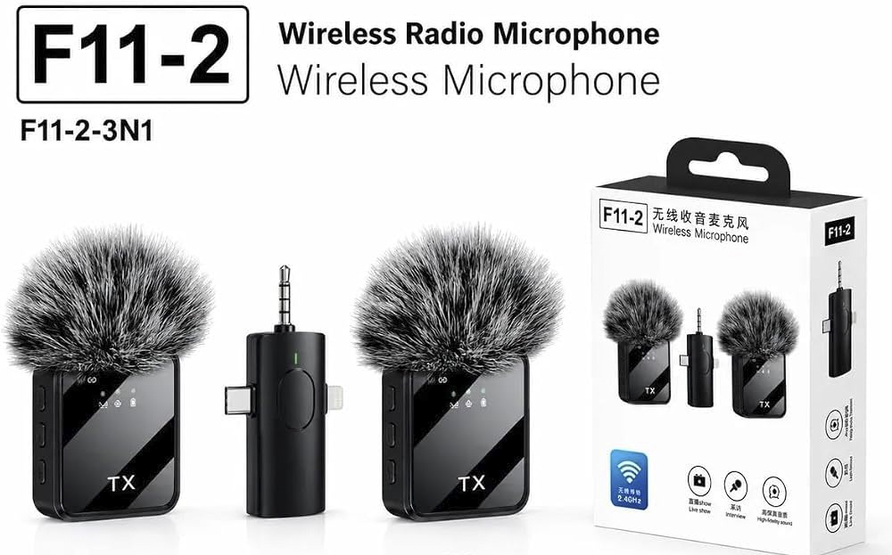 F11-2 2.4Ghz Wireless Lavalier Microphone System