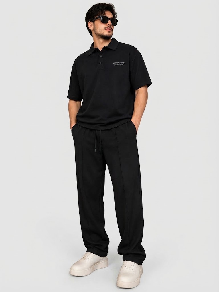 ترنج كاجوال زراير | Casual Button-Up Tracksuit