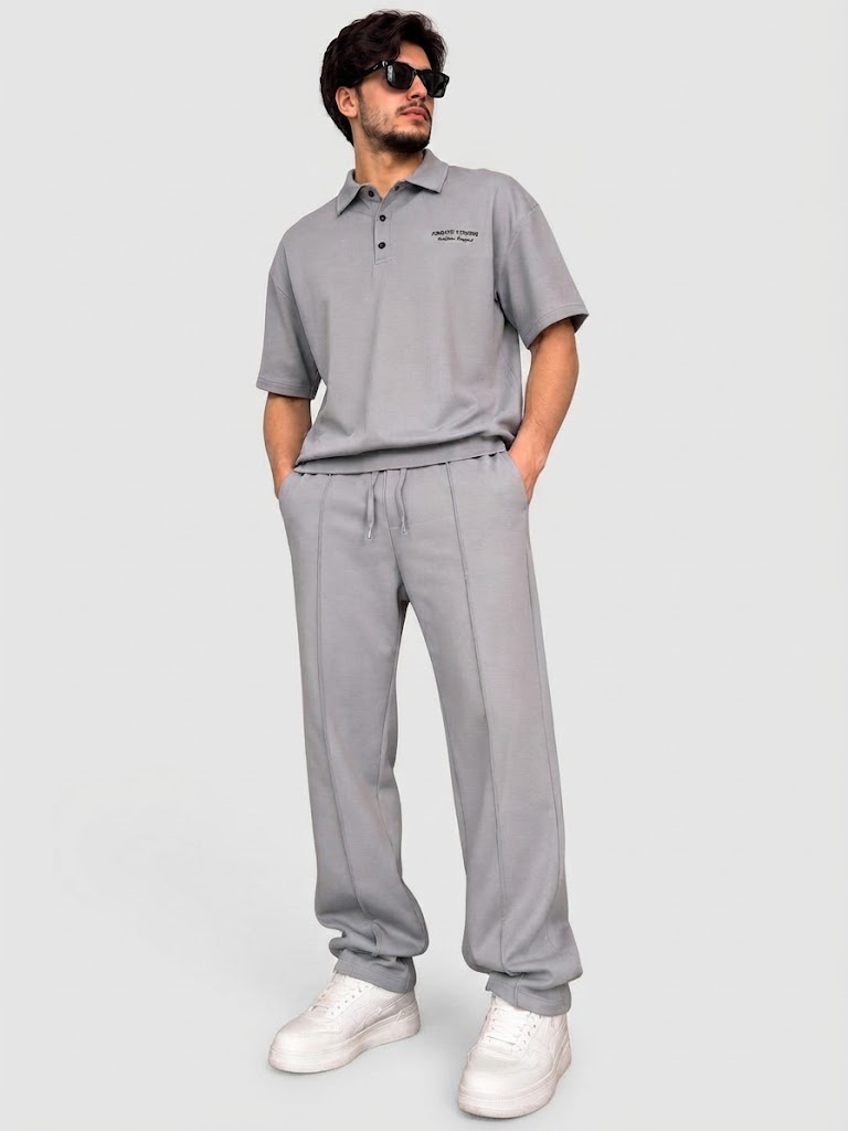 ترنج كاجوال زراير | Casual Button-Up Tracksuit