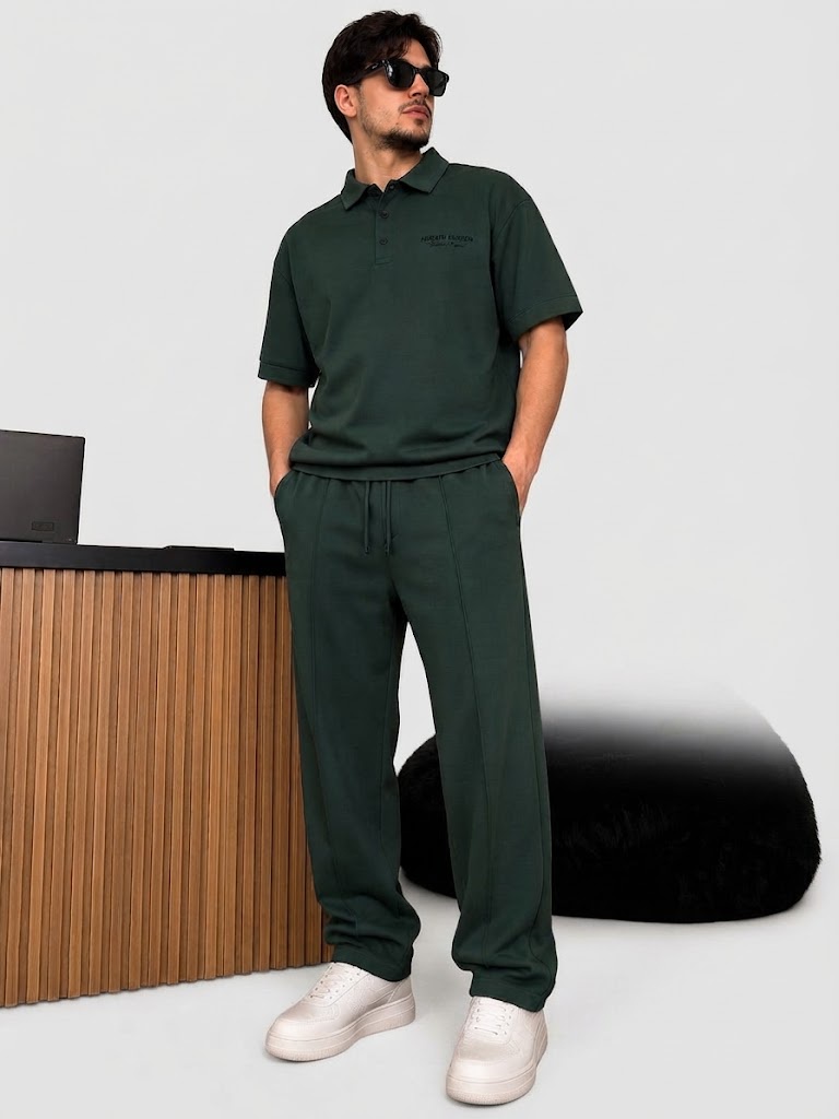 ترنج كاجوال زراير | Casual Button-Up Tracksuit