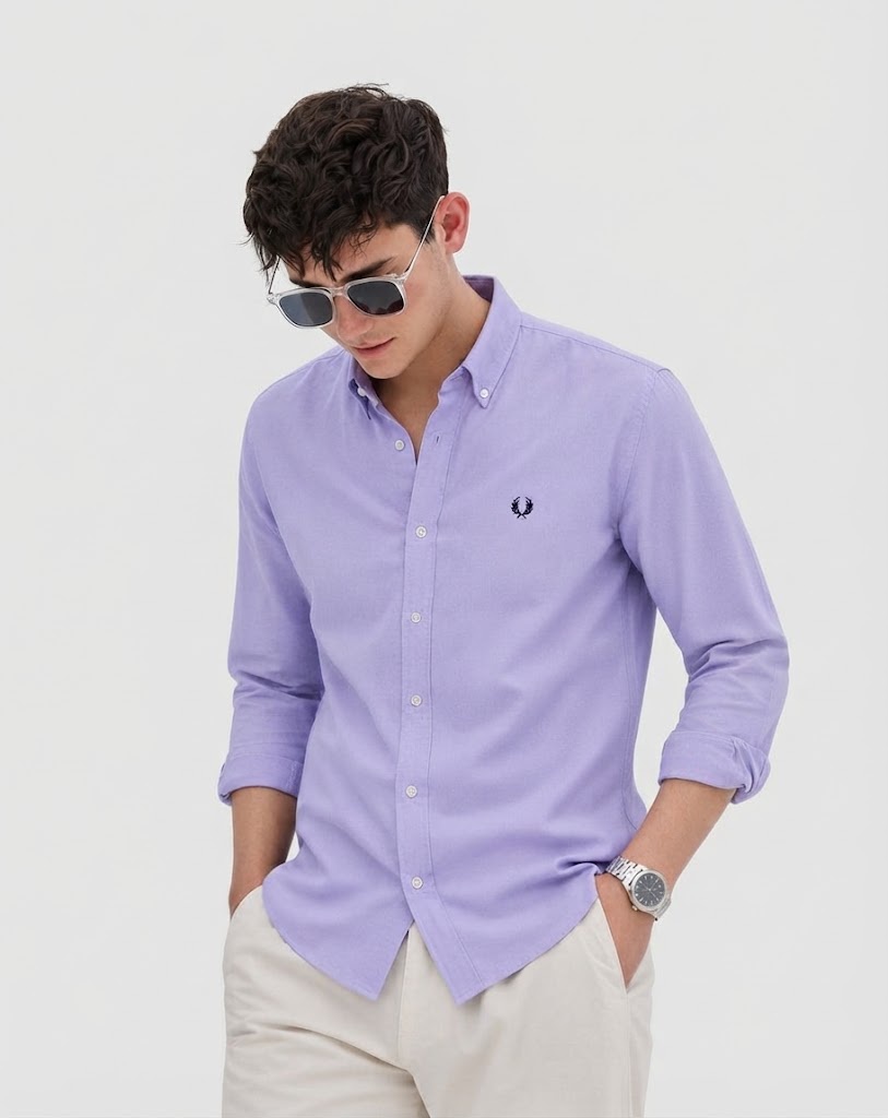 قميص اكسفورد ساده | Plain Oxford Shirt