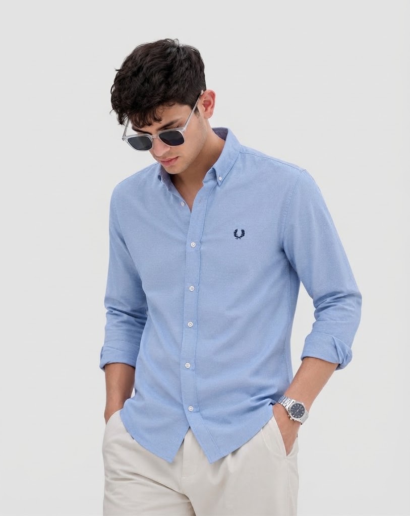 قميص اكسفورد ساده | Plain Oxford Shirt