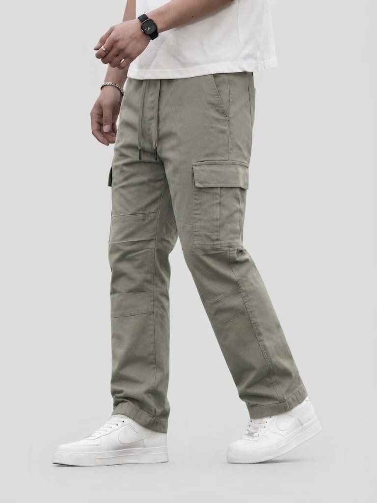 بنطلون جبردين كارجو | Gabardine Cargo Pants