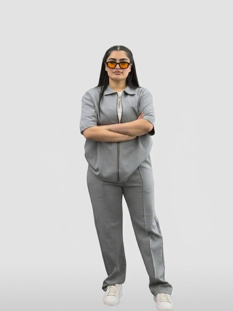 ترنج بسوسته بناتي | Youth Zip-Up Tracksuit for Women
